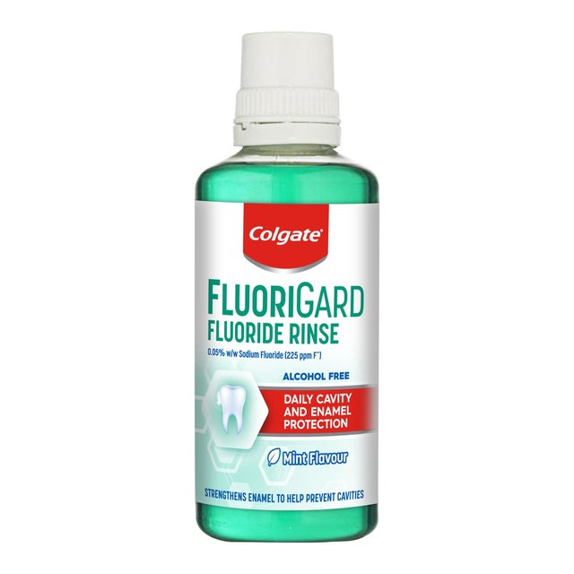 Colgate Fluorigard Fluoride Rinse, Alcohol Free, Mouthwash, 400ml
