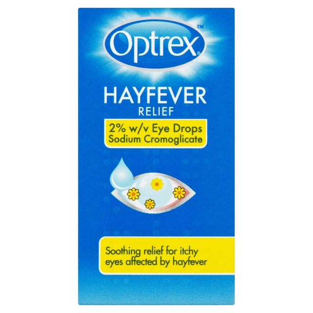 Optrex Hayfever Relief Eye Drops Itchy Eyes 2% W/v, 10ml