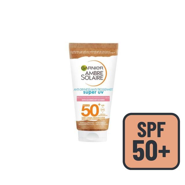 Garnier Ambre Solaire SPF 50+ Sensitive Face & Neck Sun Cream, 50ml