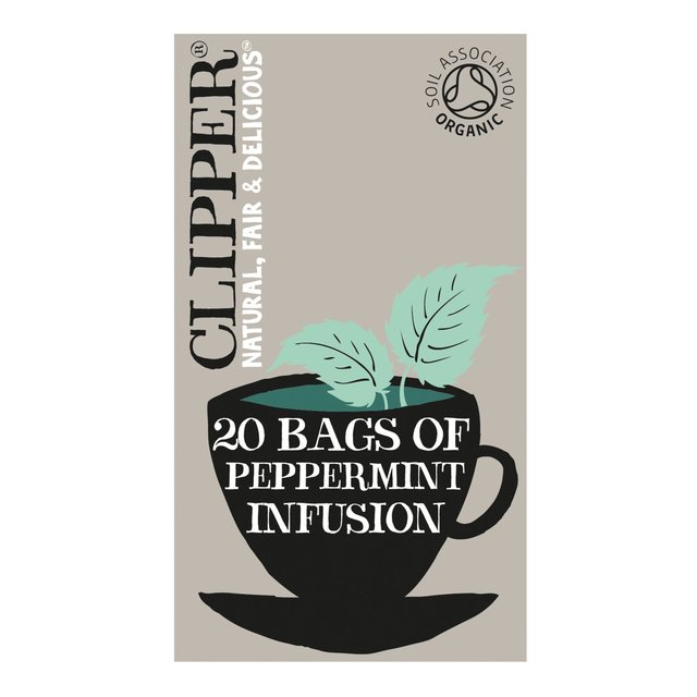Clipper Organic Peppermint Tea Bags Infusion, 20 Per Pack