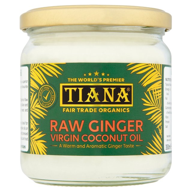 Tiana Fair Trade Raw Ginger Virgin Coconut Oil, 350ml