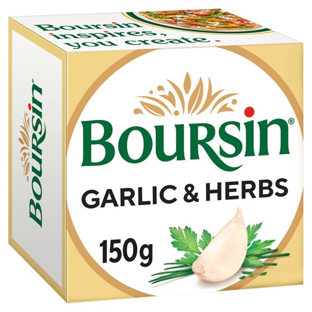 Boursin Garlic & Herbs Soft French Cheese, 150g
