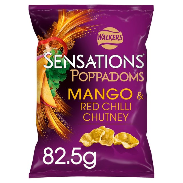 Sensations Mango & Chilli Chutney Sharing Bag Poppadoms, 82.5g