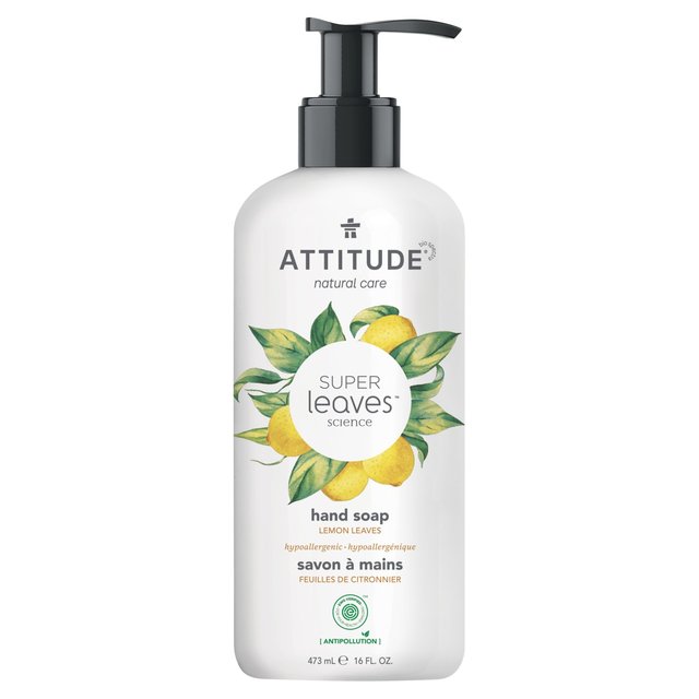 Attitude Super Leaves Hand Soap Lemon Leaves, 473ml