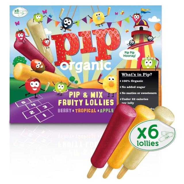 Pip Organic Pip & Mix Fruity Organic Lollies, 6 x 40ml