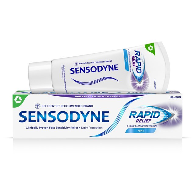 Sensodyne Sensitive Rapid Relief Mint Toothpaste, 75ml