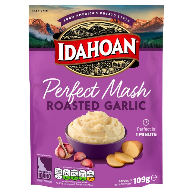 Idahoan Roasted Garlic Mash, 109g