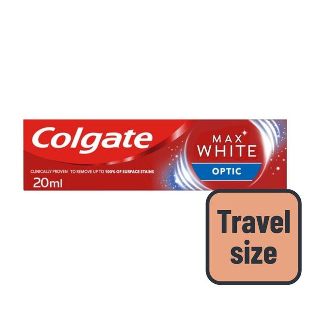 Colgate Max White One Optic Travel Size Whitening Toothpaste, 20ml