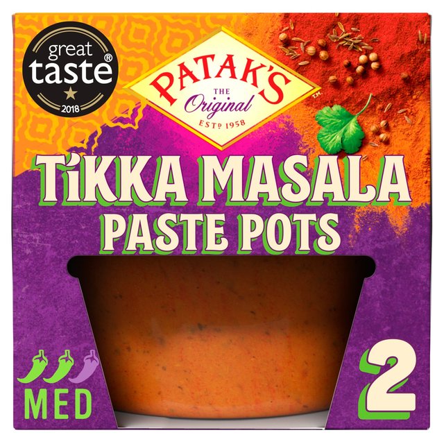 Patak’s Tikka Masala Curry Paste Pot, 2 x 70g
