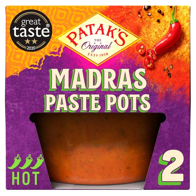 Patak’s Madras Curry Paste Pot, 2 x 70g
