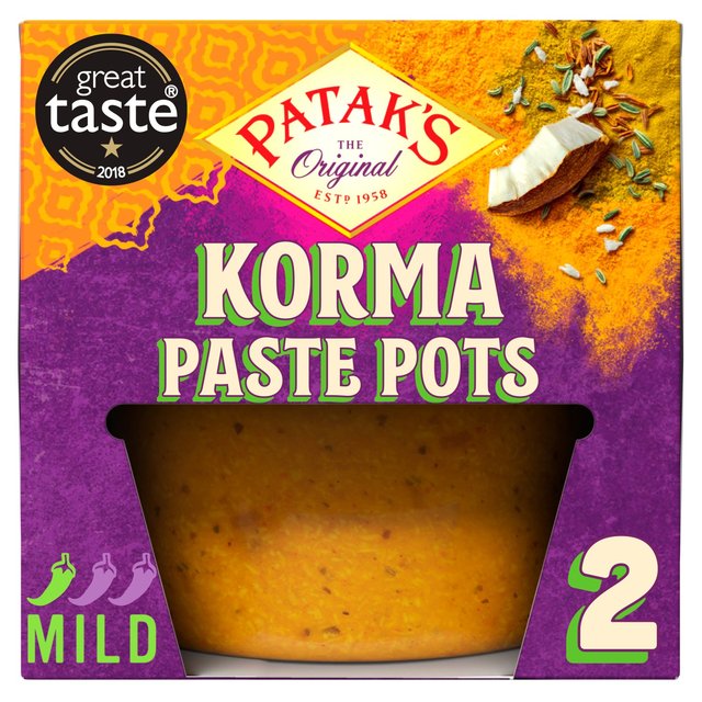 Patak’s Korma Curry Paste Pot, 2 x 70g