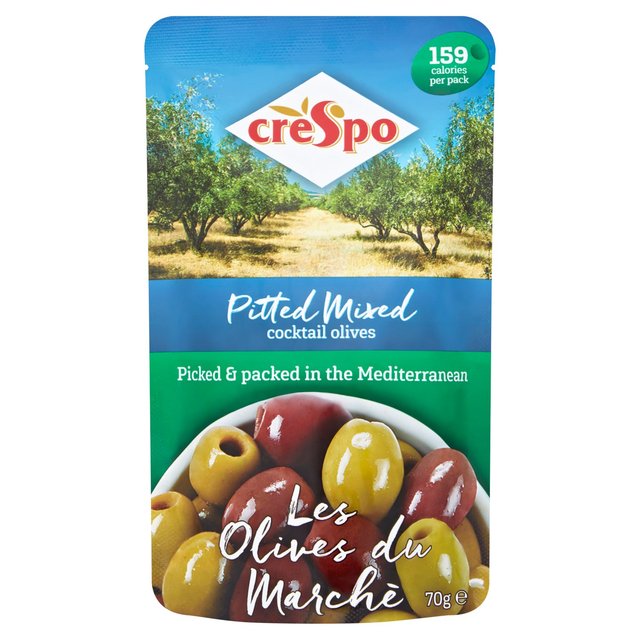 Crespo Pitted Mixed Cocktail Olives, 70g