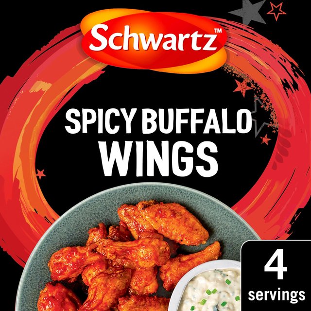 Schwartz Authentic US Buffalo Chicken Wings, 35g