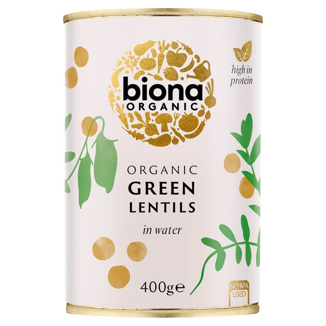Biona Organic Green Lentils, 400g