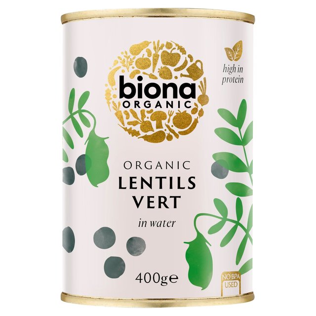 Biona Organic Lentils Vert, 400g
