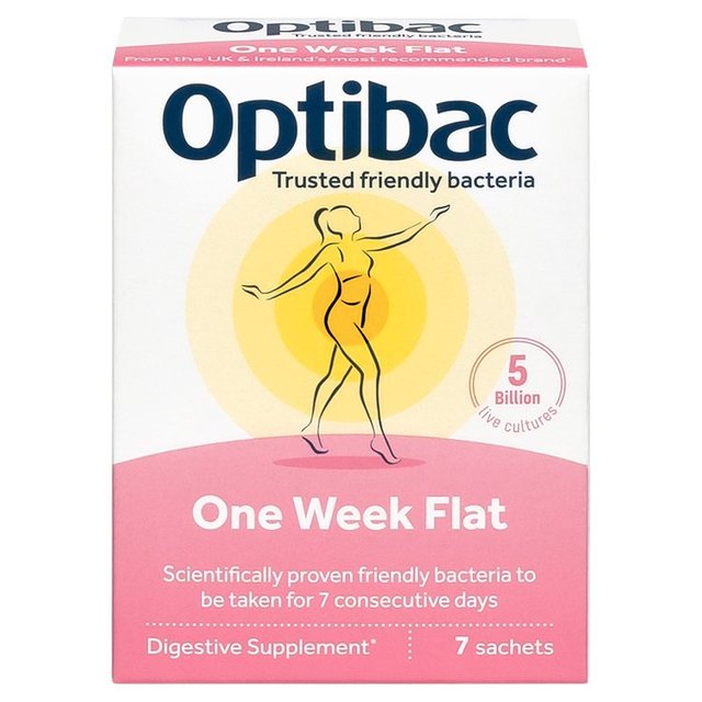 Optibac Probiotics One Week Flat 7 Sachets, 7 Per Pack