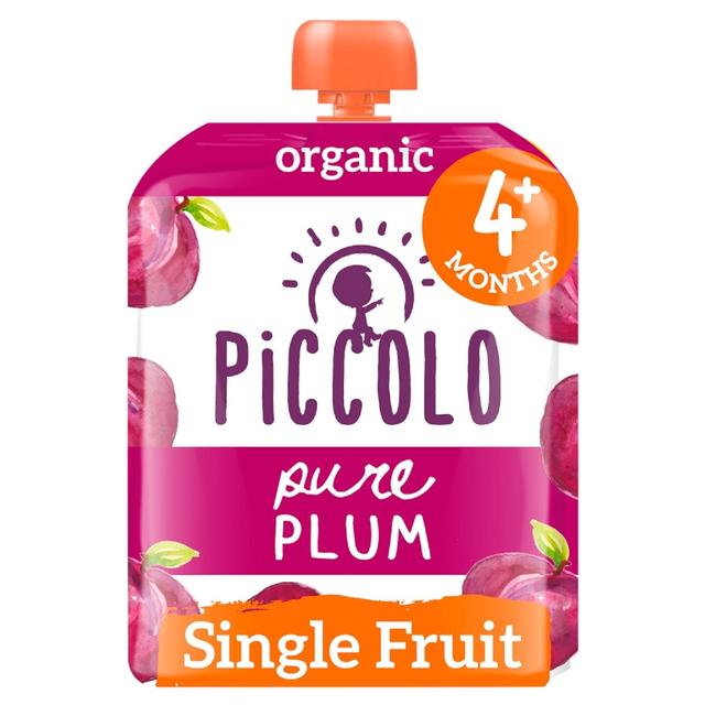 Piccolo Pure Plum Organic Pouch, 4 Mths+, 70g