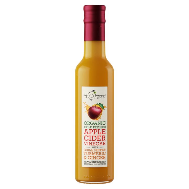 Mr Organic Apple Cider Vinegar With Turmeric, Chilli, Ginger, 250ml