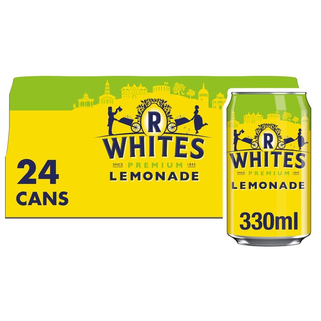 R Whites Lemonade, 24 x 330ml