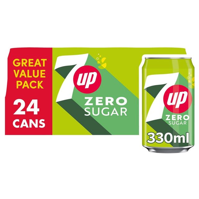 7UP Zero Sugar, 24 x 330ml