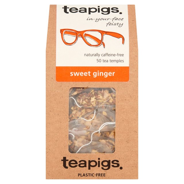 Teapigs Sweet Ginger Tea Bags, 50 Per Pack