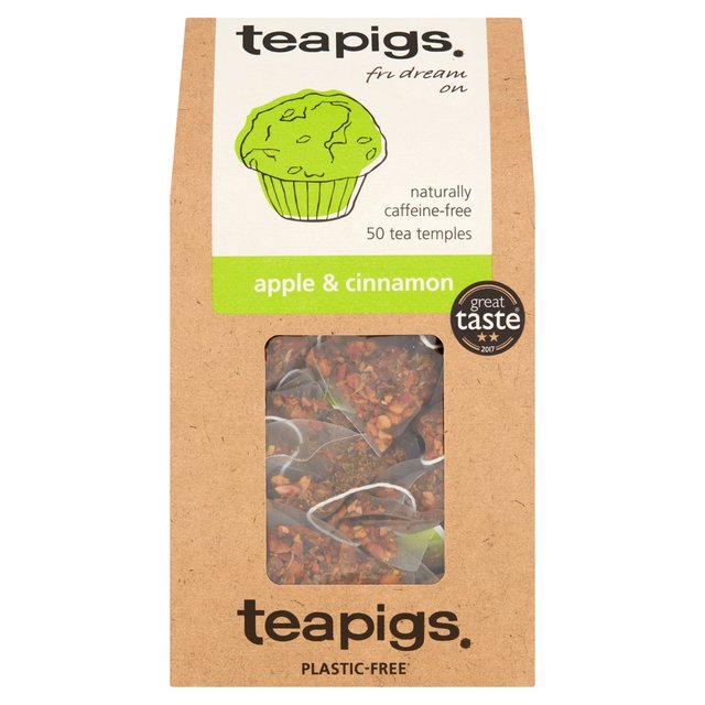 Teapigs Apple & Cinnamon Tea Bags, 50 Per Pack