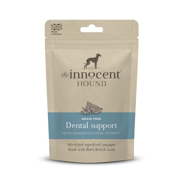 The Innocent Hound Dog Treats, Dental Support Superfood Sausages, 100g
