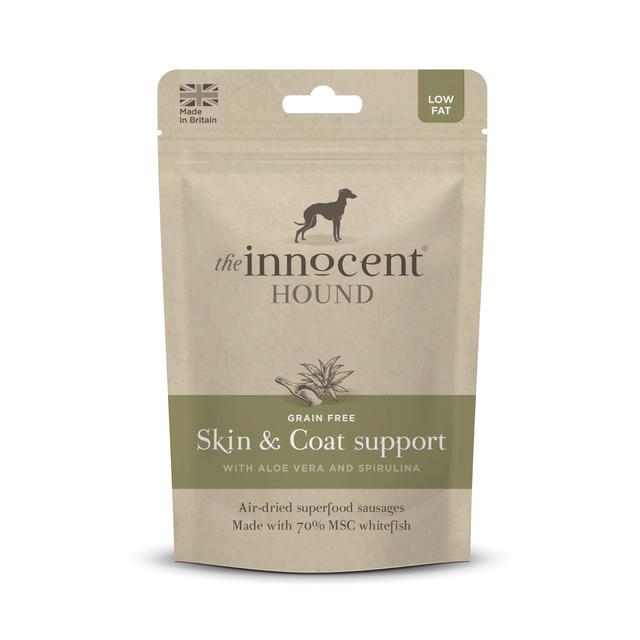 The Innocent Hound Dog Treats, Skin and Coat Support Superfood Sausages, 100g