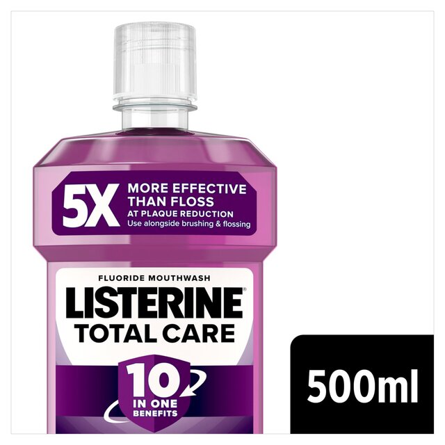 Listerine Clean Mint Total Care Mouthwash, 500ml