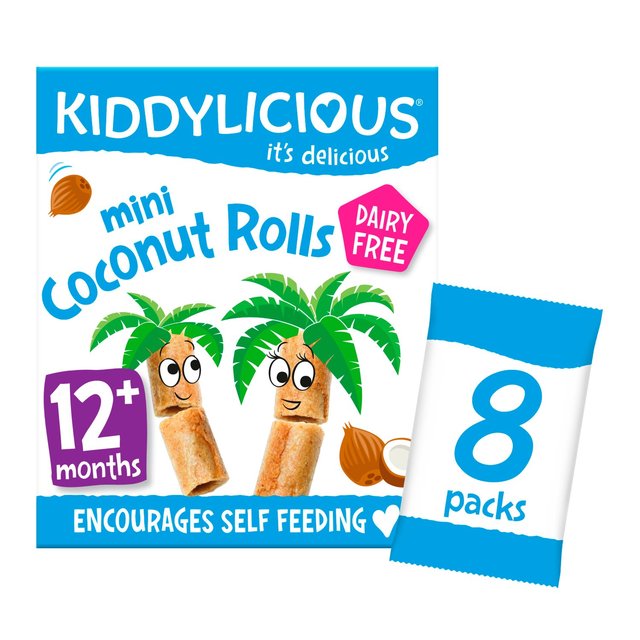 Kiddylicious Mini Coconut Rolls, 8 x 7g