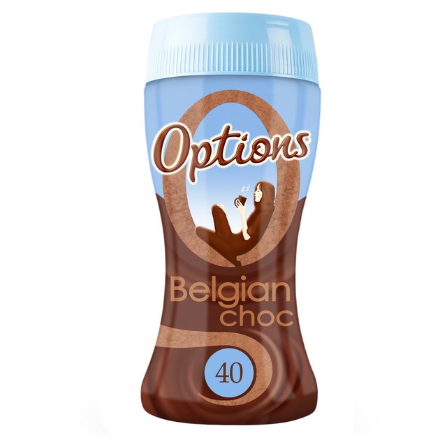 Options Belgian Hot Chocolate Drink, 220g