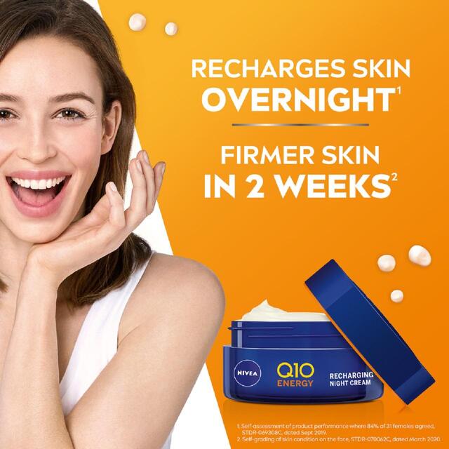 Nivea Q10 Vitamin C Sleep Face Cream Anti Wrinkle Energy Ocado