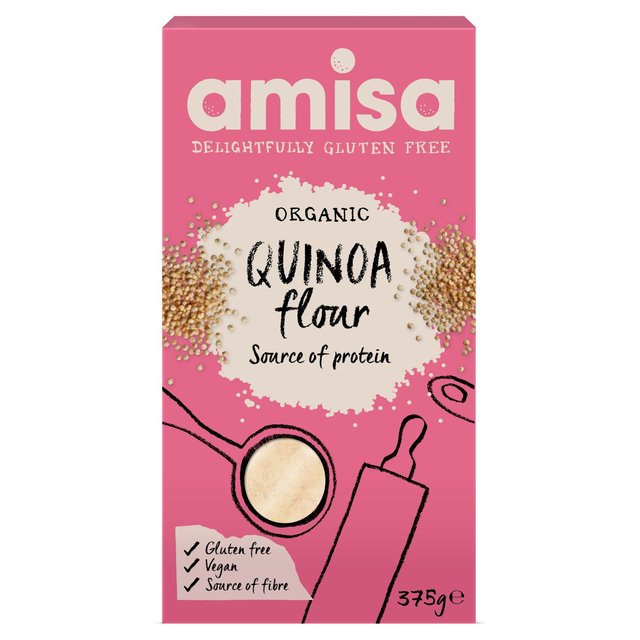 Amisa Organic Gluten Free Quinoa Flour, 375g