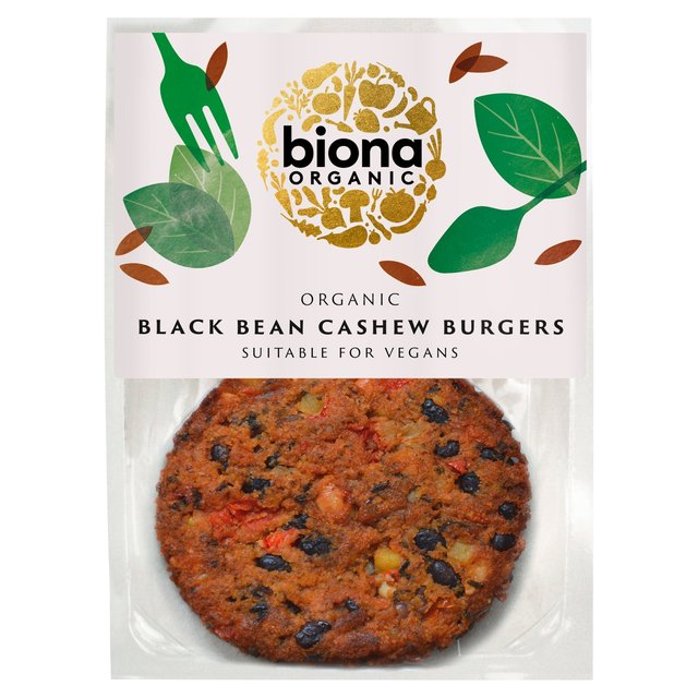 Biona Organic Black Bean Cashew Nut Burgers, 160g
