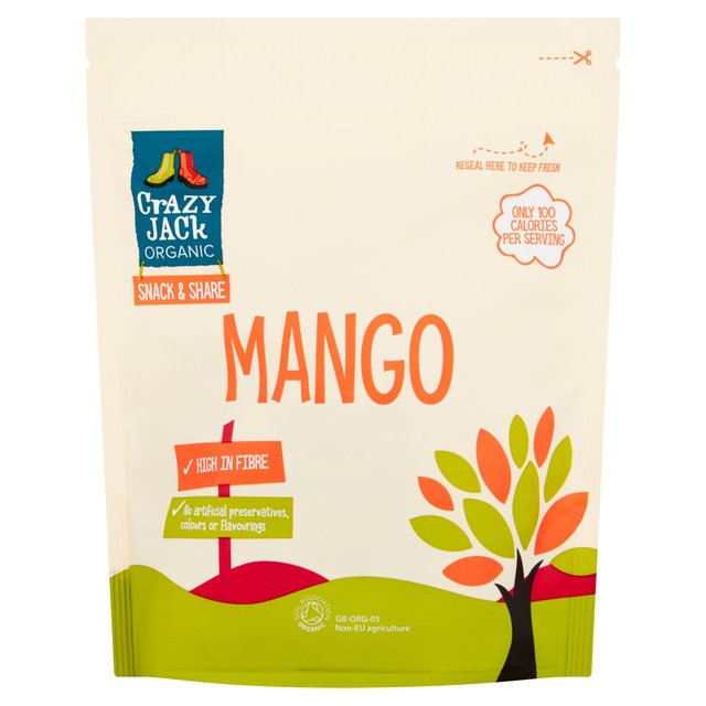 Crazy Jack Organic Dried Mango, 100g