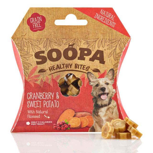Soopa Cranberry & Sweet Potato Healthy Dog Treat Bites, 50g