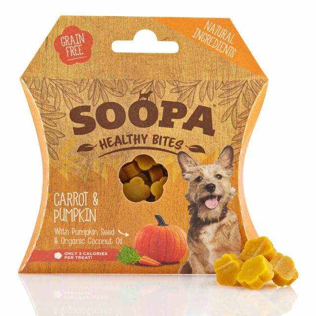 Soopa Pumpkin & Carrot Healthy Dog Treat Bites, 50g