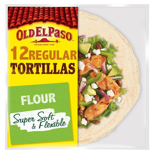 Old El Paso Flour Tortilla Fajita Wraps Family Pack, 12 Per Pack