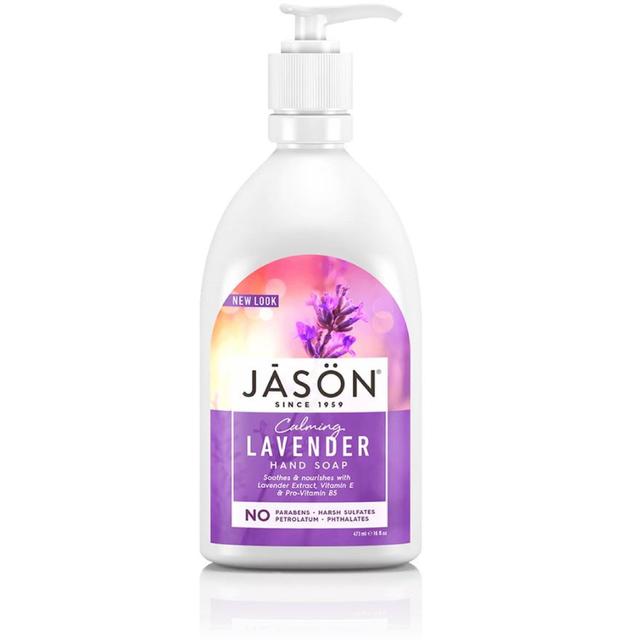Jason Vegan Lavender Liquid Satin Soap Pump, 480ml