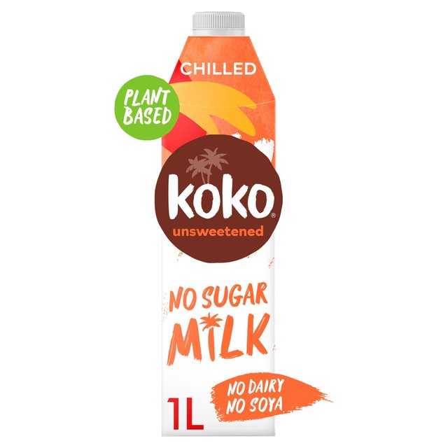 Koko Dairy Free Chilled Unsweetened Coconut Drink, 1l