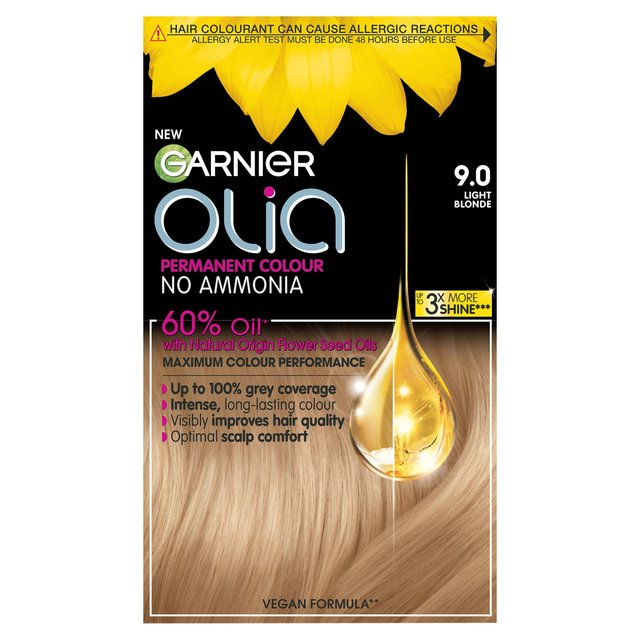 Garnier Olia 9.0 Light Blonde Permanent Hair Dye