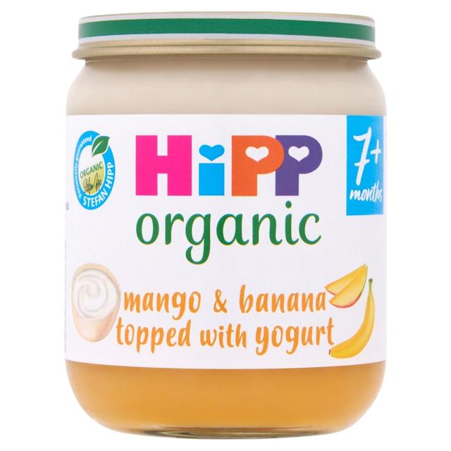 HiPP Organic Mango & Banana Topped With Yogurt Baby Food Jar 7+ Months, 160g