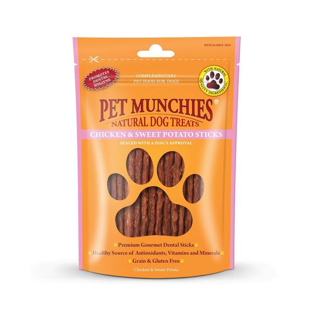 Pet Munchies Chicken & Sweet Potato Dog Treats, 90g