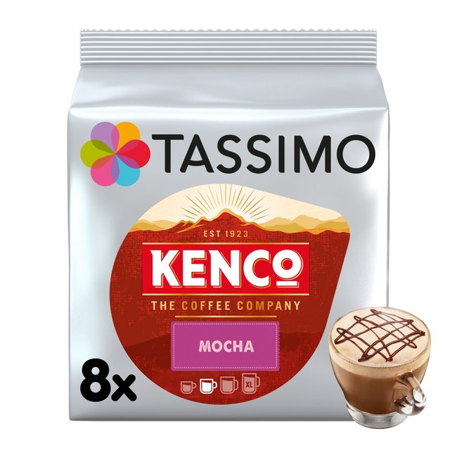 Tassimo Kenco Mocha Coffee Pods, 8 Per Pack