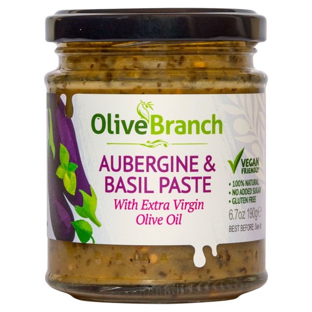 Olive Branch Aubergine & Basil Paste, 190g