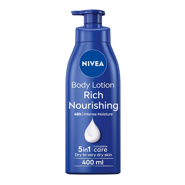 Nivea Body Lotion for Dry Skin, Rich Nourishing, 400ml