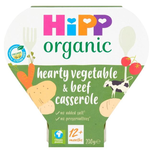 HiPP Organic Vegetable & Beef Casserole Toddler Tray Meal 1-3 Years, 230g