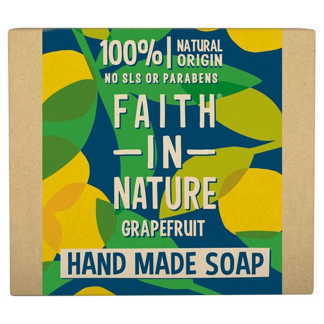 Faith in Nature Grapefruit Pure Hand Made Soap Bar, 100g