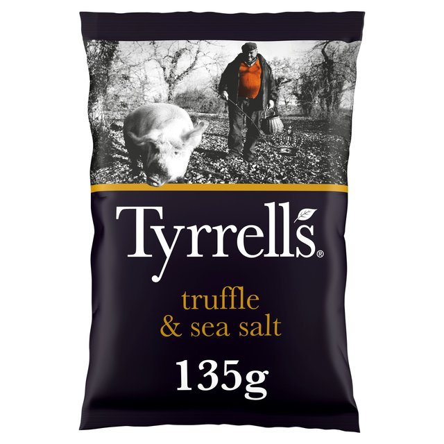 Tyrrells Truffle & Sea Salt Sharing Crisps, 135g