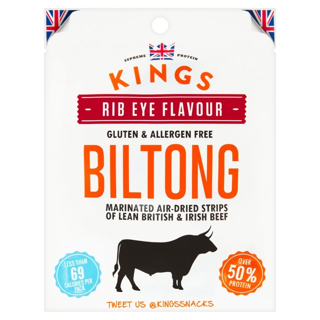 Kings Elite Snacks Rib Eye Biltong, 25g